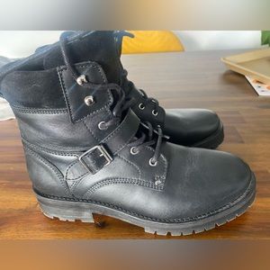 All Saints Leather Combat boots NWOT perfect condition